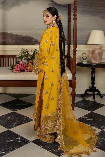 Jahaa'n Ara by Serene Embroidered Raw Silk Suit SRS-04