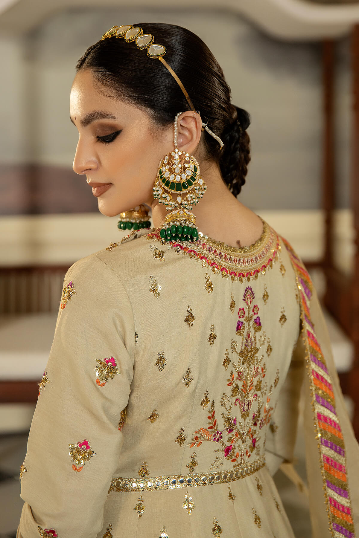 Jahaa'n Ara by Serene Embroidered Raw Silk Suit SRS-05