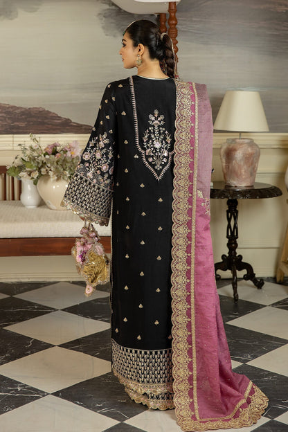 Jahaa'n Ara by Serene Embroidered Raw Silk Suit SRS-08