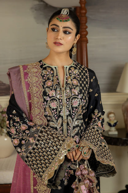 Jahaa'n Ara by Serene Embroidered Raw Silk Suit SRS-08