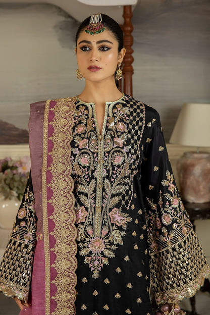 Jahaa'n Ara by Serene Embroidered Raw Silk Suit SRS-08