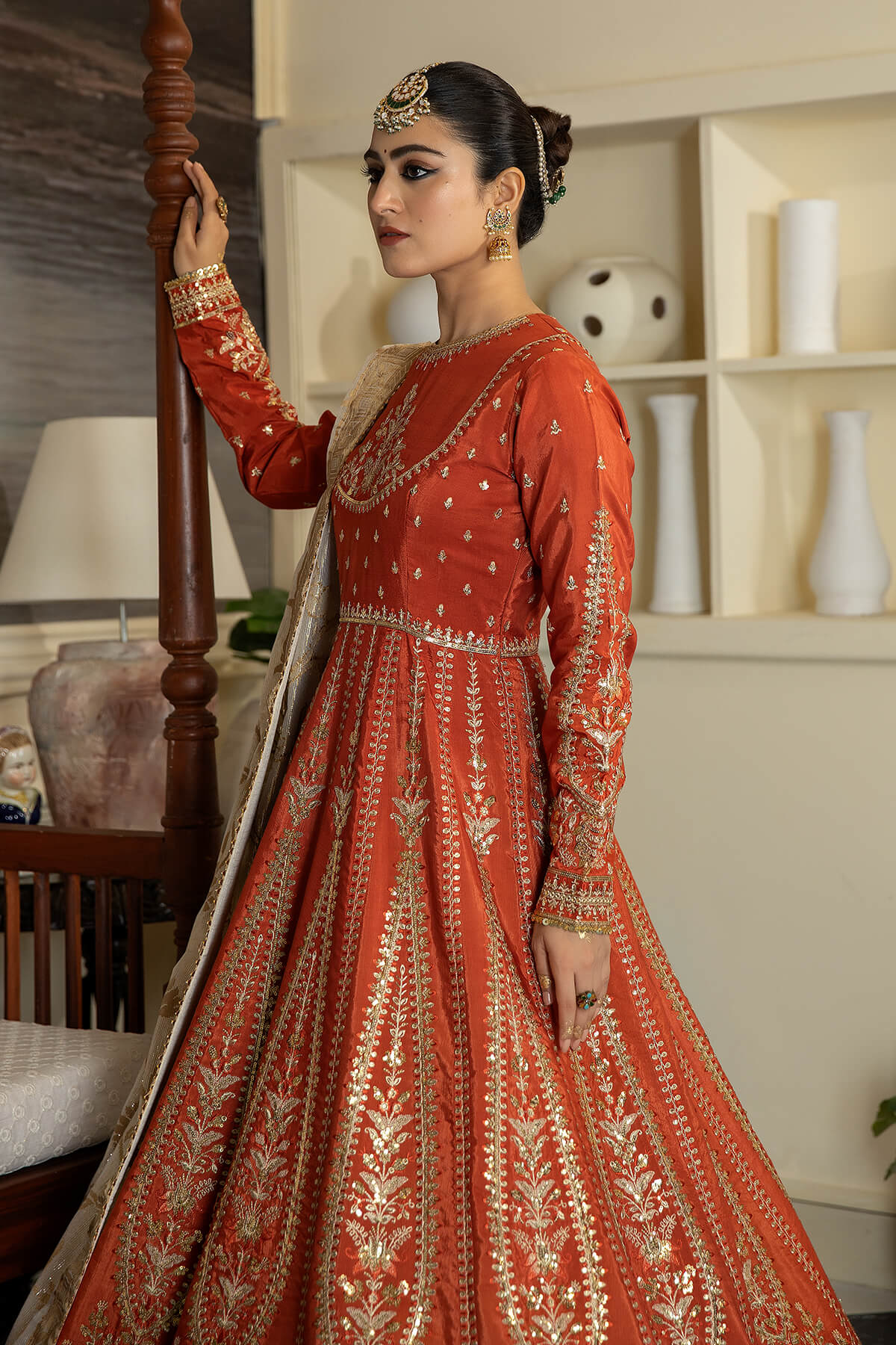 Jahaa'n Ara by Serene Embroidered Raw Silk Suit SRS-10