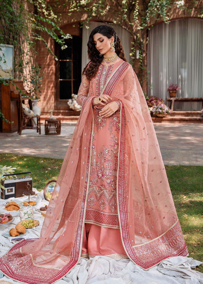 Akbar Aslam Mastani Embroidered Organza 3Pc Suit - MEHRBANO