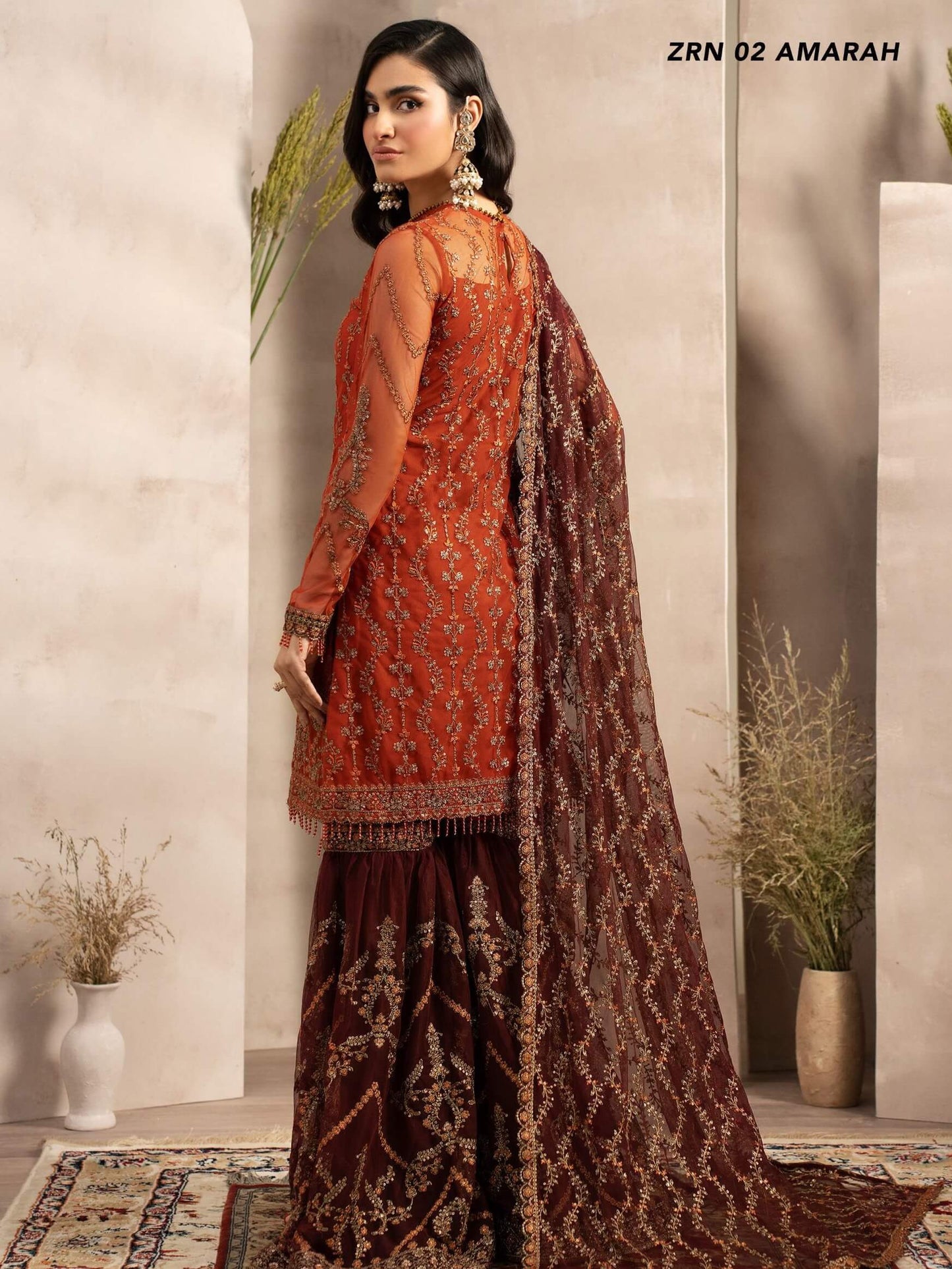 Naqsh by Zarif Unstitched Festive Formal 3 Piece Suit ZRN-02 AMARAH