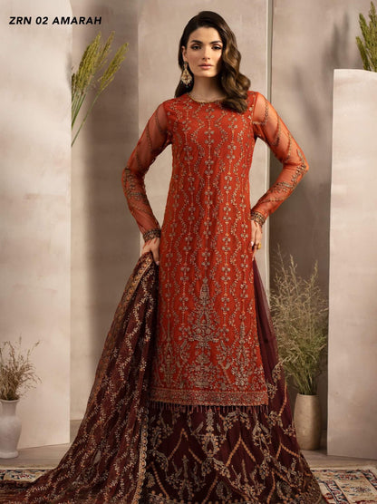 Naqsh by Zarif Unstitched Festive Formal 3 Piece Suit ZRN-02 AMARAH