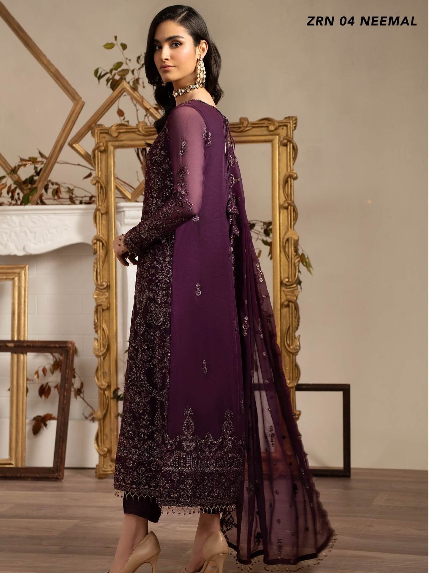 Naqsh by Zarif Festive Formal 3 Piece Suit ZRN-04 NEEMAL