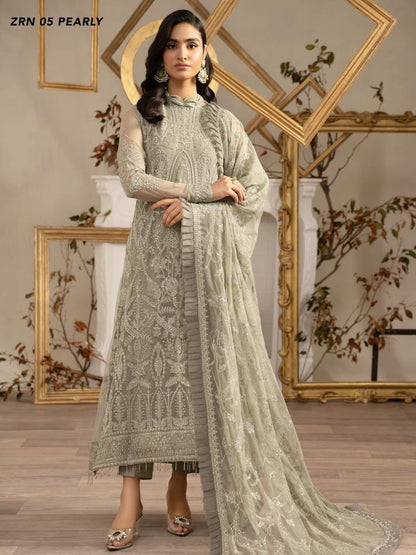 Naqsh by Zarif Festive Formal 3 Piece Suit ZRN-05 PEARLY