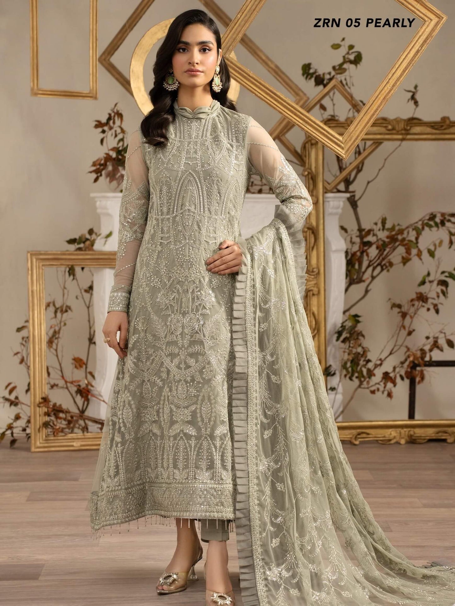 Naqsh by Zarif Festive Formal 3 Piece Suit ZRN-05 PEARLY