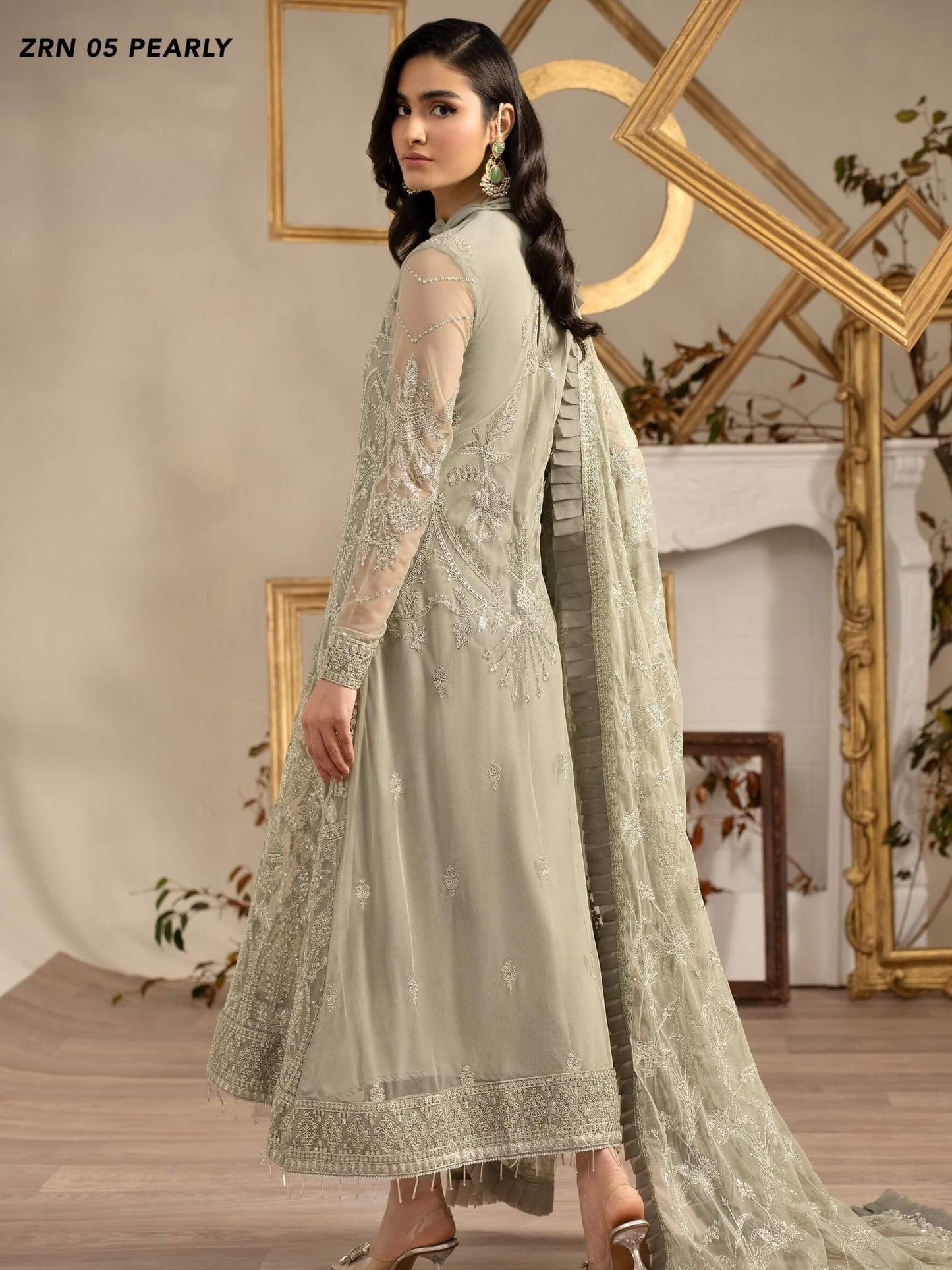 Naqsh by Zarif Festive Formal 3 Piece Suit ZRN-05 PEARLY